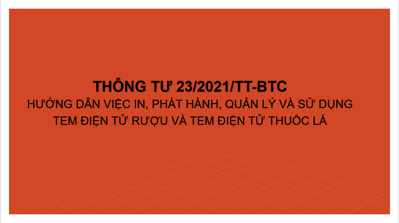 T.T- HD: IN, PHÁT HÀNH, QUẢN LÝ....... TEM ĐIỆN TỬ RƯỢU VÀ TEM ĐIỆN TỬ THUỐC LÁ